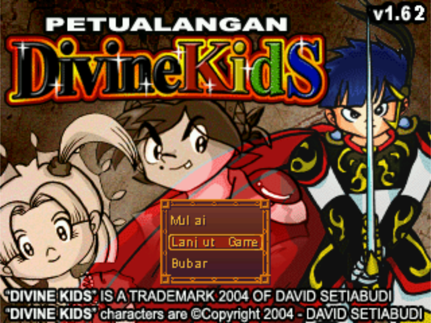 Petualangan Divine Kids merupakan game buatan dalam negeri pertama yang dikembangkan menggunakan RPG Maker 2000.